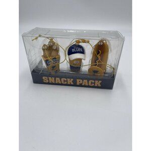 NHL St Louis Blues NEW Ornament Set Snack Pack